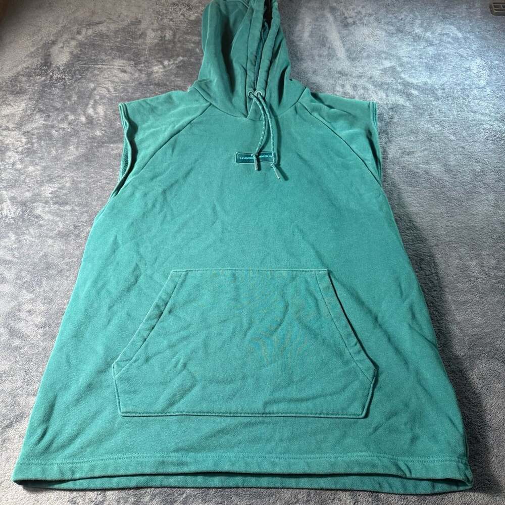 Under Armour Green Sleeveless Hoodie Sweatshirt 2XL
